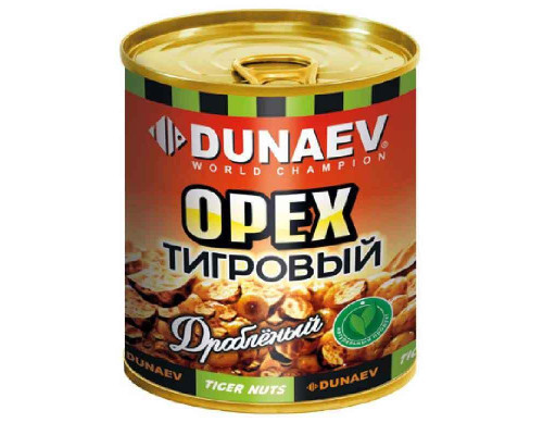 Добавка для прикормки металлобанка 320мл "Дунаев Тигровый орех дробленый"