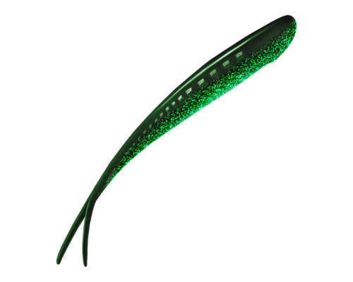 Приманка ZUB-HORDA SLAG 144мм(5,6")-4шт, (цвет 040) черный верх-изумрудный низ
