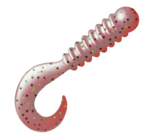 Приманка ZUB-TWIST-NANO  30мм(1,2")-15шт, (цвет 504) красный с блестками