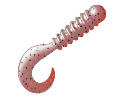 Приманка ZUB-TWIST-NANO  30мм(1,2")-15шт, (цвет 504) красный с блестками