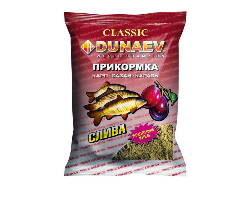 Прикормка "DUNAEV КЛАССИКА" 0.9кг Карп Слива