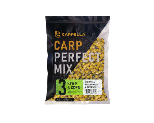 CARPELLA кукуруза натуральная с коноплей 1кг, Микс №3