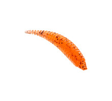 Приманка ZUB-MAGGOT SLIM 22мм(0,9")-20шт, (цвет 250) морковный с блестками