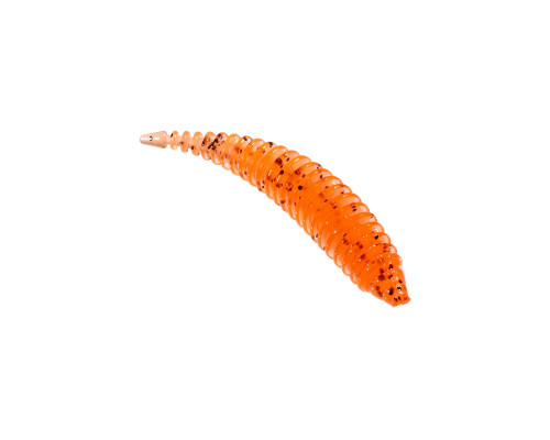 Приманка ZUB-MAGGOT SLIM 22мм(0,9")-20шт, (цвет 250) морковный с блестками
