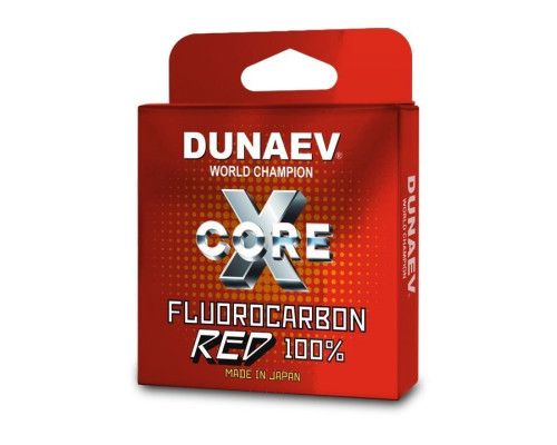 Леска Dunaev Fluorocarbon RED 0.117мм 100м