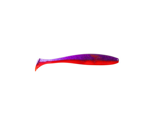 Приманка ZUB-IZI 185мм(7,3")-3шт, (цвет 021) фиолетовый верх - красный низ