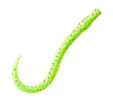 Приманка ZUB-WORM 100мм(4")-5шт, (цвет 351) шартрез с блестками