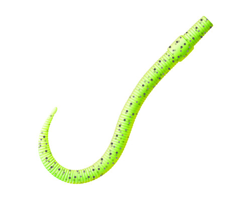 Приманка ZUB-WORM 100мм(4")-5шт, (цвет 351) шартрез с блестками
