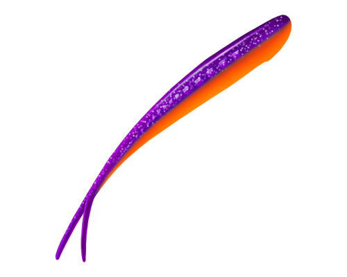 Приманка ZUB-HORDA SLAG 188мм(7,4")-3шт, (цвет 021) фиолетовый верх-красный низ