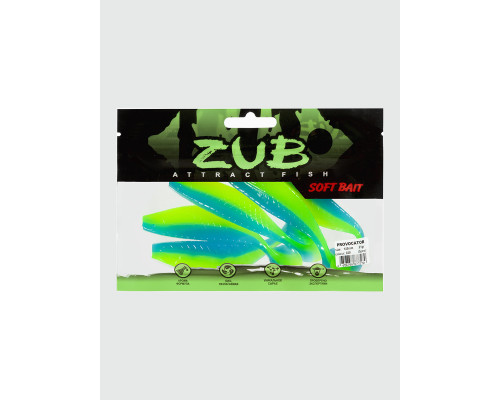 Приманка ZUB-PROVOCATOR 145мм(5,7")-5шт, (цвет 020) синий верх - желтый низ