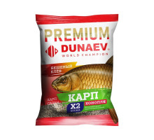 Прикормка "DUNAEV-PREMIUM" 1кг Карп-Сазан Конопля Красная