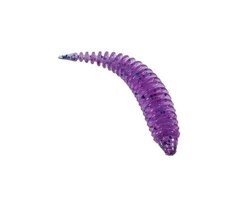 Приманка ZUB-MAGGOT SLIM 40мм(1,5")-12шт, (цвет 130) маджента с блестками