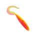 Приманка ZUB-TWIST  90мм(3,5")-5шт, (цвет 023) розовый верх - желтый низ
