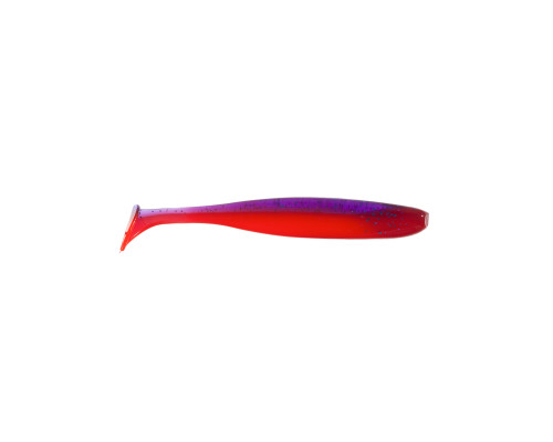 Приманка ZUB-IZI 125мм(4,8")-5шт, (цвет 021) фиолетовый верх - красный низ