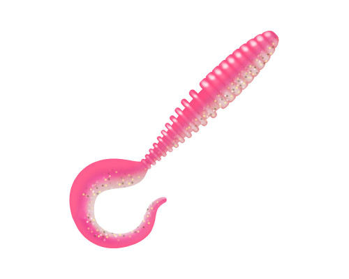Приманка ZUB-TWIST 100мм(4")-4шт, (цвет 038) розовый верх-натурал низ