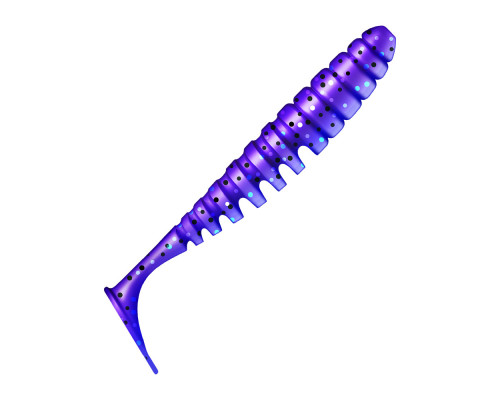 Приманка ZUB-SHAD  75мм(3")-6шт, (цвет 610) фиолетовый с блестками