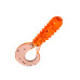 Приманка ZUB-TWIST-NANO  30мм(1,2")-15шт, (цвет 250) морковный с блестками
