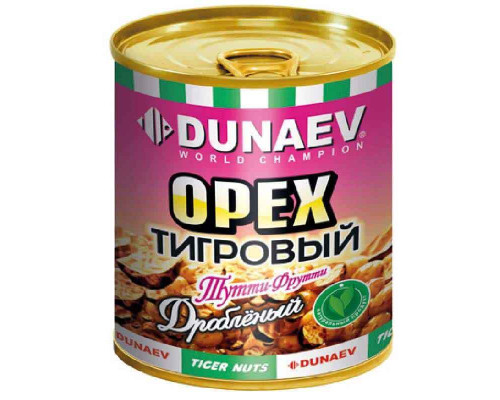 Добавка для прикормки металлобанка 320мл "Дунаев Тигровый орех дробленый" Тутти-Фрутти