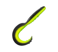 Приманка ZUB-HIBINA 140мм(5,5")-3шт, (цвет 033) черный верх-желтый низ
