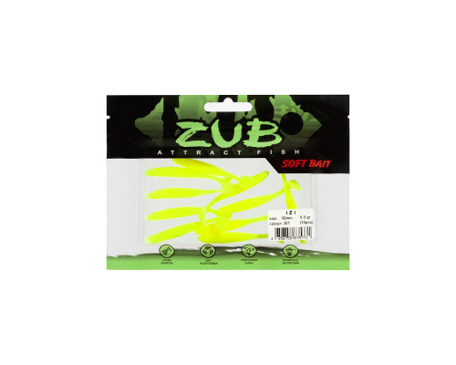 Приманка ZUB-IZI  50мм(2")-10шт, (цвет 301) желтый