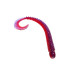 Приманка ZUB-WORM-ZANDER 135мм(5,3")-5шт, (цвет 021) фиолетовый верх -красный низ