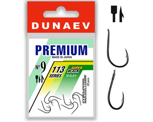Крючок Dunaev Premium 113 # 9 (упак. 10 шт)