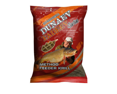 Прикормка "DUNAEV-FADEEV" 1кг Method Feeder Krill