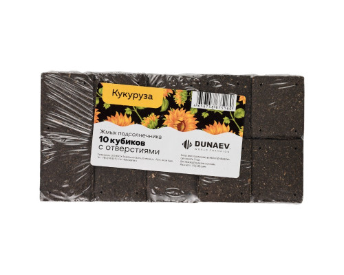 Жмых DUNAEV подсолнечный кукуруза 300г.