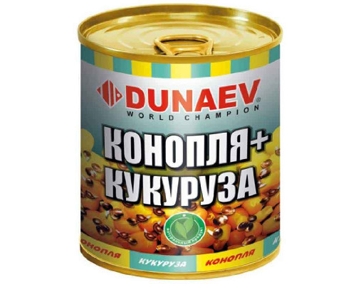 Добавка для прикормки металлобанка 320мл "Дунаев Конопля Кукуруза"