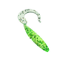 Приманка ZUB-TWIST  50мм(2")-10шт, (цвет 351) шартрез с блестками