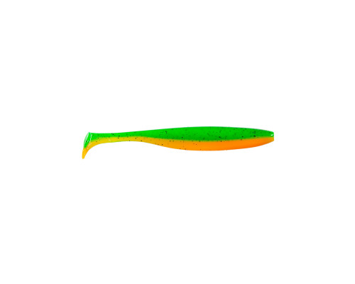 Приманка ZUB-IZI 208мм(8,2")-3шт, (цвет 022) зеленый верх -оранжевый низ
