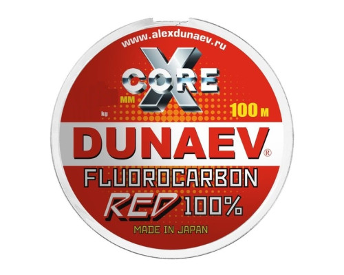 Леска Dunaev Fluorocarbon RED 0.094мм 100м