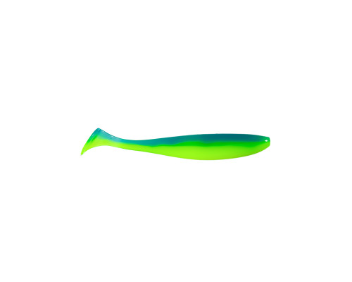 Приманка ZUB-IZI 165мм(6,5")-4шт, (цвет 020) синий верх - желтый низ