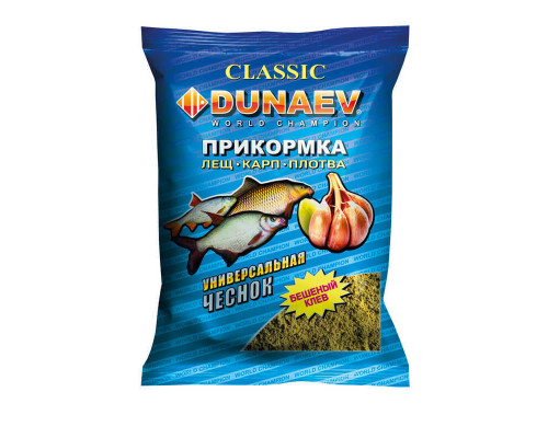 Прикормка "DUNAEV КЛАССИКА" 0.9кг Универсальная Чеснок