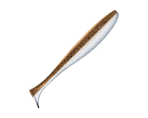 Приманка ZUB-IZI 185мм(7,3")-3шт, (цвет 031) карамель верх - натурал низ