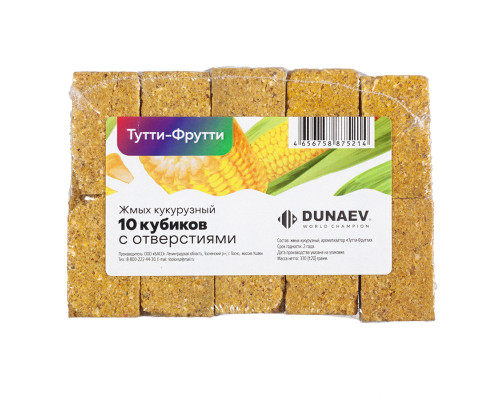 Жмых DUNAEV кукурузный  Тутти фрутти 300г.