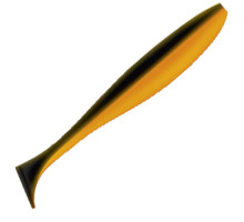 Приманка ZUB-IZI 140мм(5,5")-5шт, (цвет 034) черный верх - оранжевый низ