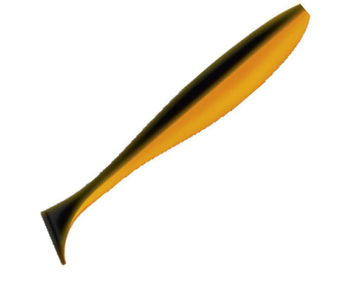 Приманка ZUB-IZI 140мм(5,5")-5шт, (цвет 034) черный верх - оранжевый низ
