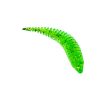 Приманка ZUB-MAGGOT SLIM 22мм(0,9")-20шт, (цвет 351) шартрез с блестками