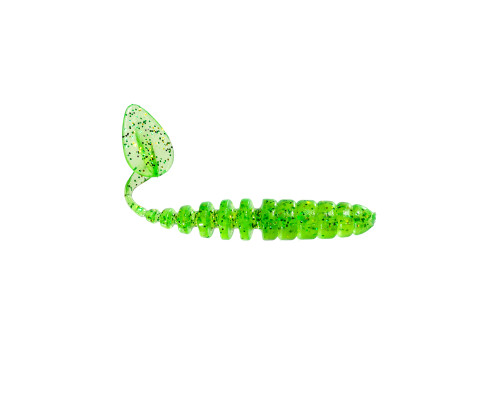 Приманка ZUB-SHAD  90мм(3,5")-5шт, (цвет 351) шартрез с блестками