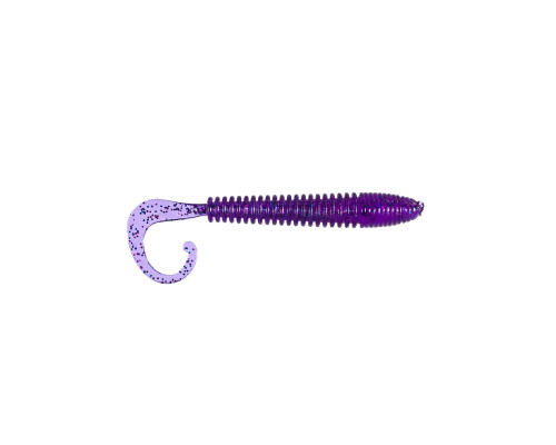 Приманка ZUB-MINOGA  90мм(3,5")-5шт, (цвет 610) фиолетовый с блестками