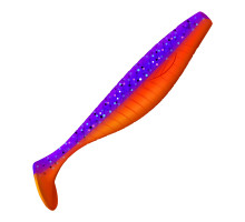 Приманка ZUB-PROVOCATOR 123мм(4,8")-5шт, (цвет 021) фиолетовый верх -красный низ