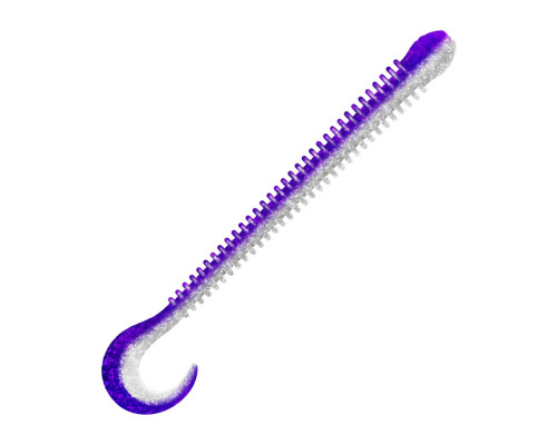 Приманка ZUB-WORM-ZANDER 135мм(5,3")-5шт, (цвет 036) фиолетовый верх-натурал низ