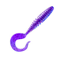 Приманка ZUB-TWIST  90мм(3,5")-5шт, (цвет 610) фиолетовый с блестками