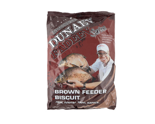 Прикормка "DUNAEV-FADEEV" 1кг Feeder Brown Biscuit