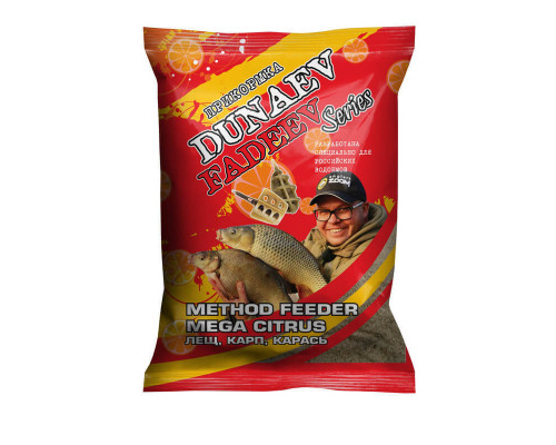 Прикормка "DUNAEV-FADEEV" 1кг Feeder Method Mega Citrus
