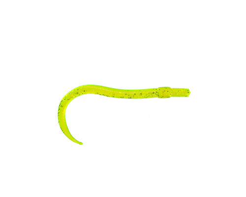 Приманка ZUB-WORM  75мм(3")-7шт, (цвет 310) желтый с блестками