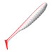 Приманка ZUB-BLEAK 90мм(3,5")-5шт, (цвет 010) белое тело-красный хвост