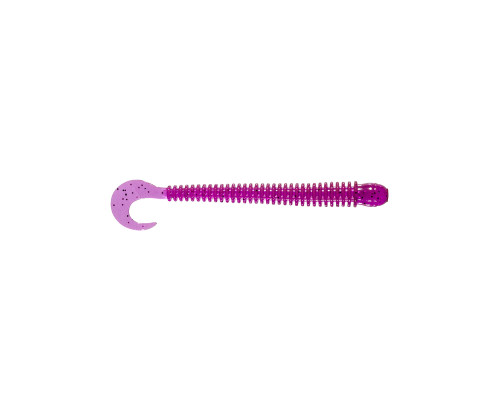 Приманка ZUB-WORM-ZANDER 108мм(4,3")-5шт, (цвет 130) маджента с блестками