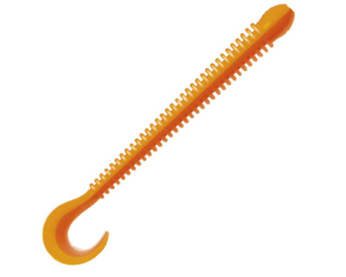 Приманка ZUB-WORM-ZANDER 135мм(5,3")-5шт, (Цвет 405) желтый верх - оранжевый низ